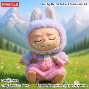 Labubu (Gen 1 & Gen 2) Lovely Pink Overall Set