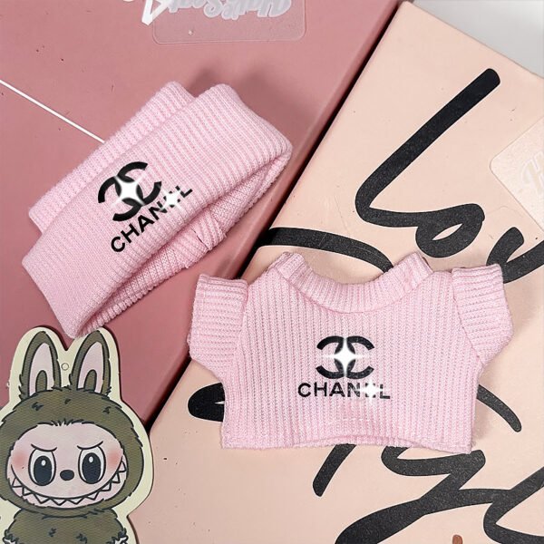 Labubu Pink Chanel Style Outfit - Pop Mart Designer Toy Fashion Gen 1-3 - Image 2