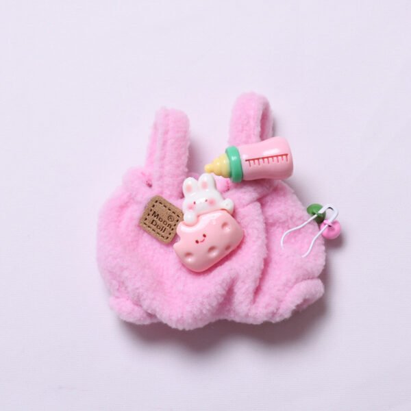 Labubu (Gen 1 & Gen 2) Lovely Pink Overall Set - Image 2